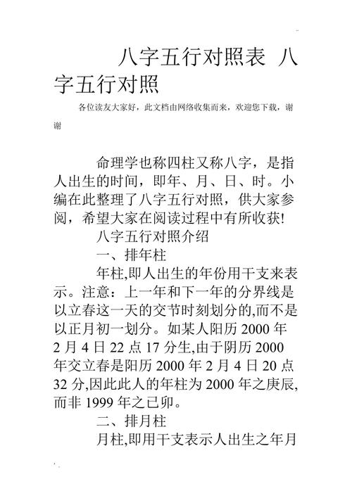 八字中五行缺什么先要将生辰排行干和十干和十二地支